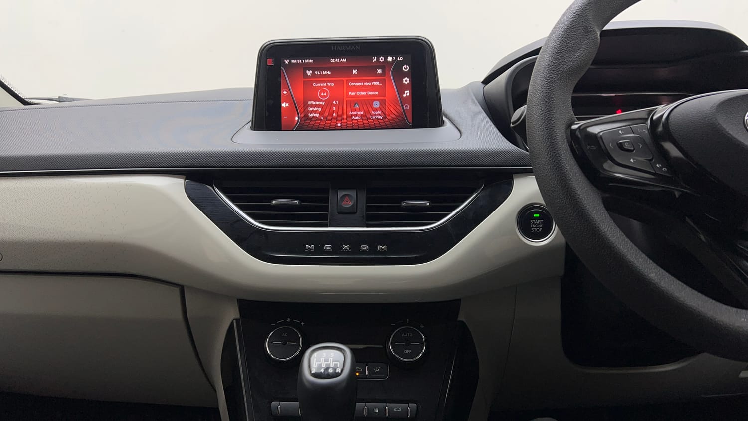 Used 2022 Tata Nexon XZ Plus Petrol Manual interior MUSIC SYSTEM & AC CONTROL VIEW