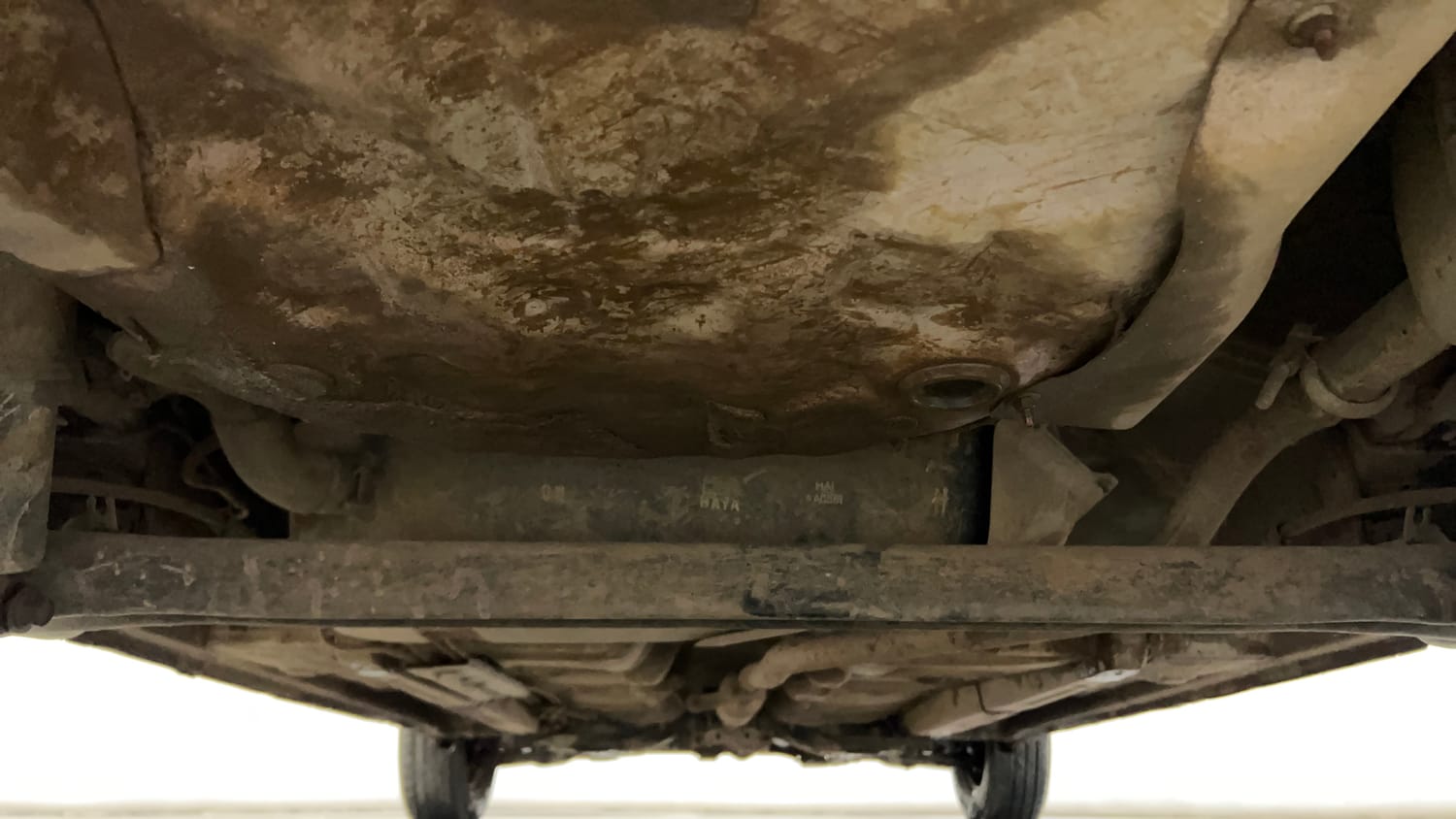 Used 2012 Hyundai i10 Era 1.1 iRDE2 Petrol Manual extra REAR UNDERBODY VIEW (TAKEN FROM REAR)