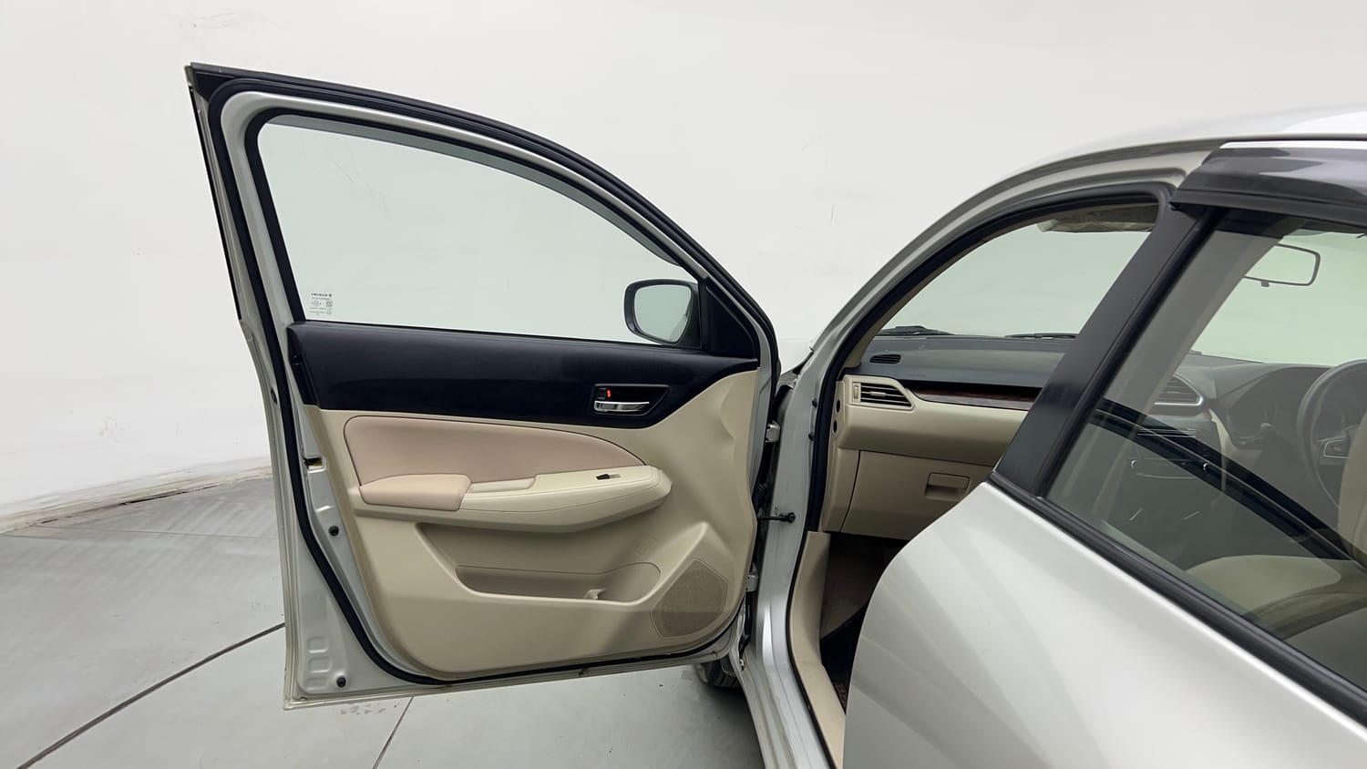 Used 2019 Maruti Suzuki Dzire VXi Petrol Manual interior LEFT FRONT DOOR OPEN VIEW