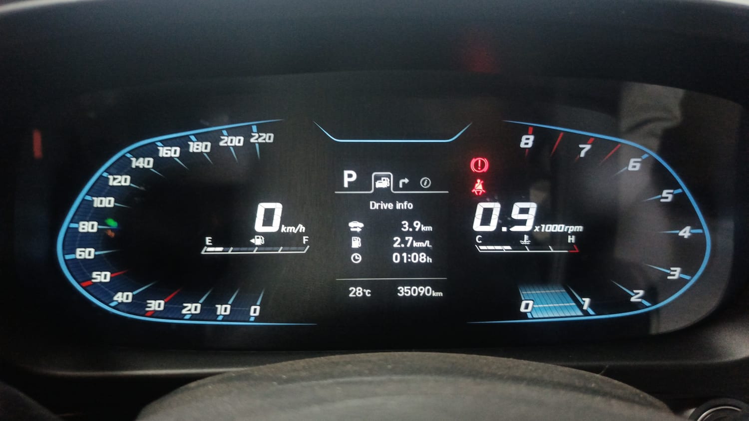 Used 2021 Hyundai i20 Asta 1.0 Turbo DCT Petrol Automatic interior CLUSTERMETER VIEW