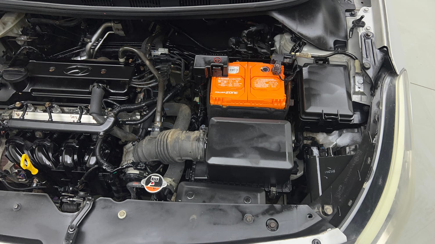 Used 2017 Hyundai Elite i20 Magna Executive 1.2 Petrol Manual engine ENGINE LEFT SIDE VIEW
