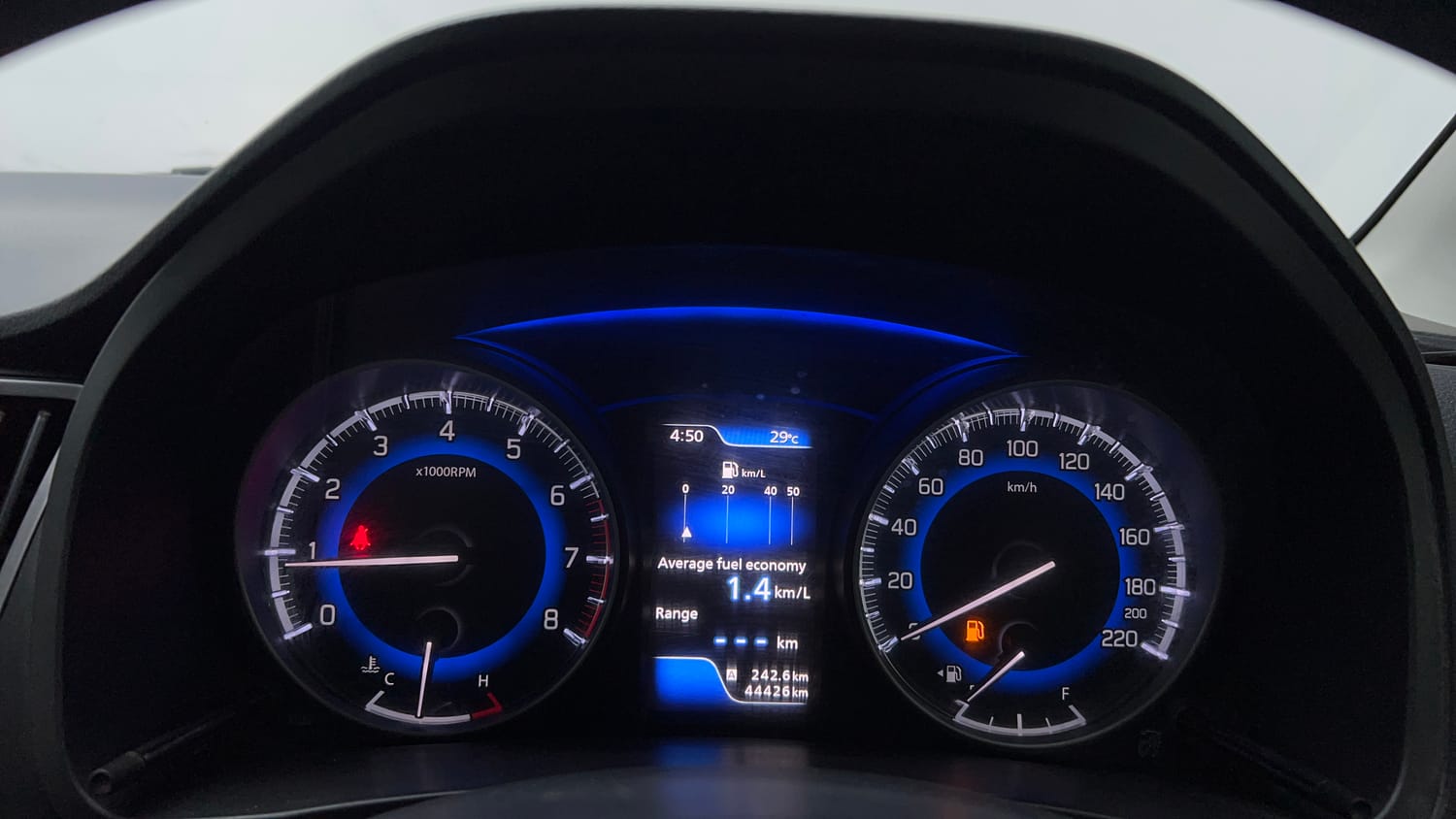 Used 2019 Maruti Suzuki Baleno Alpha Petrol Manual interior CLUSTERMETER VIEW