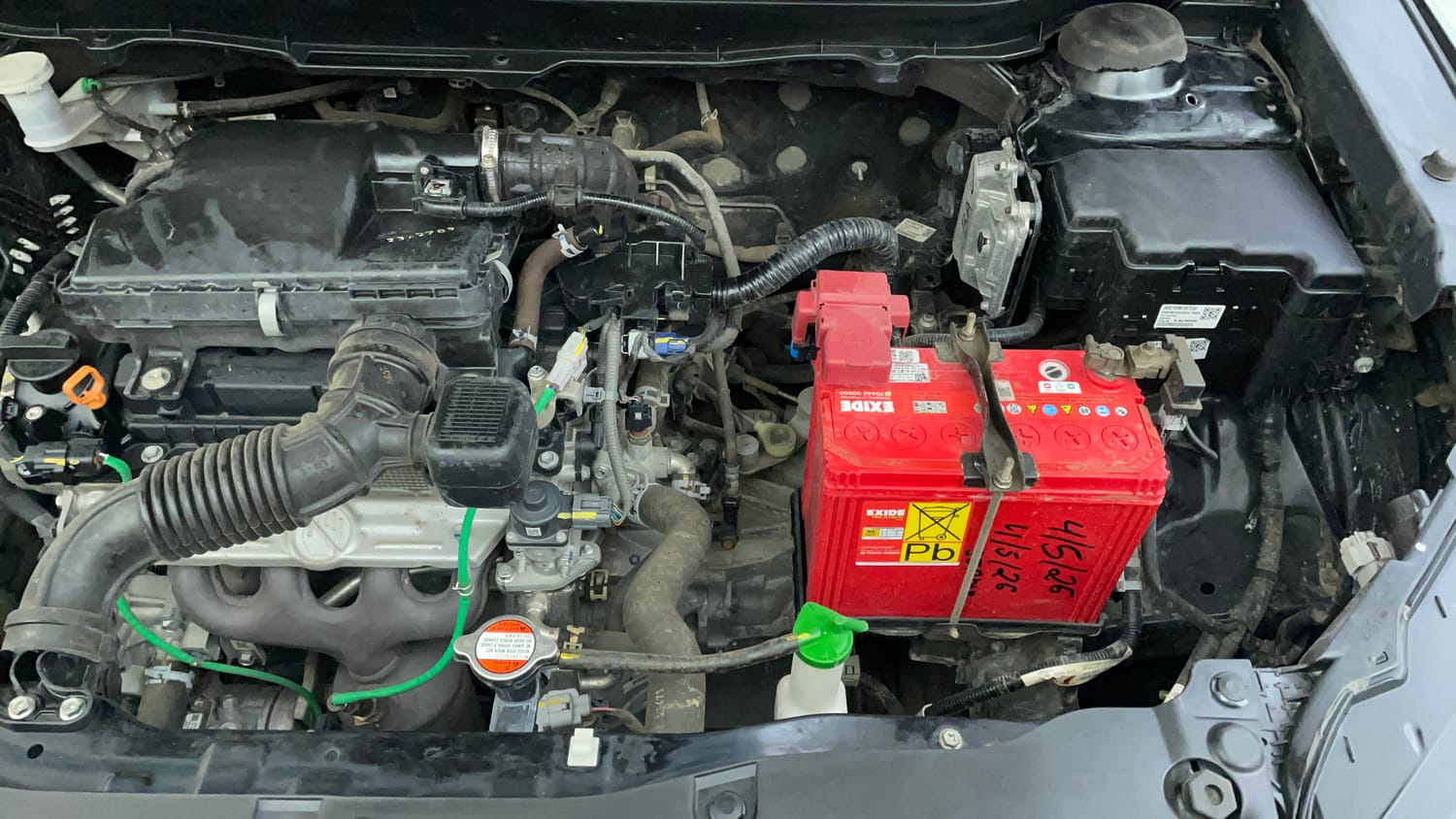 Used 2023 Maruti Suzuki Grand Vitara Alpha Smart Hybrid Petrol Manual engine ENGINE LEFT SIDE VIEW