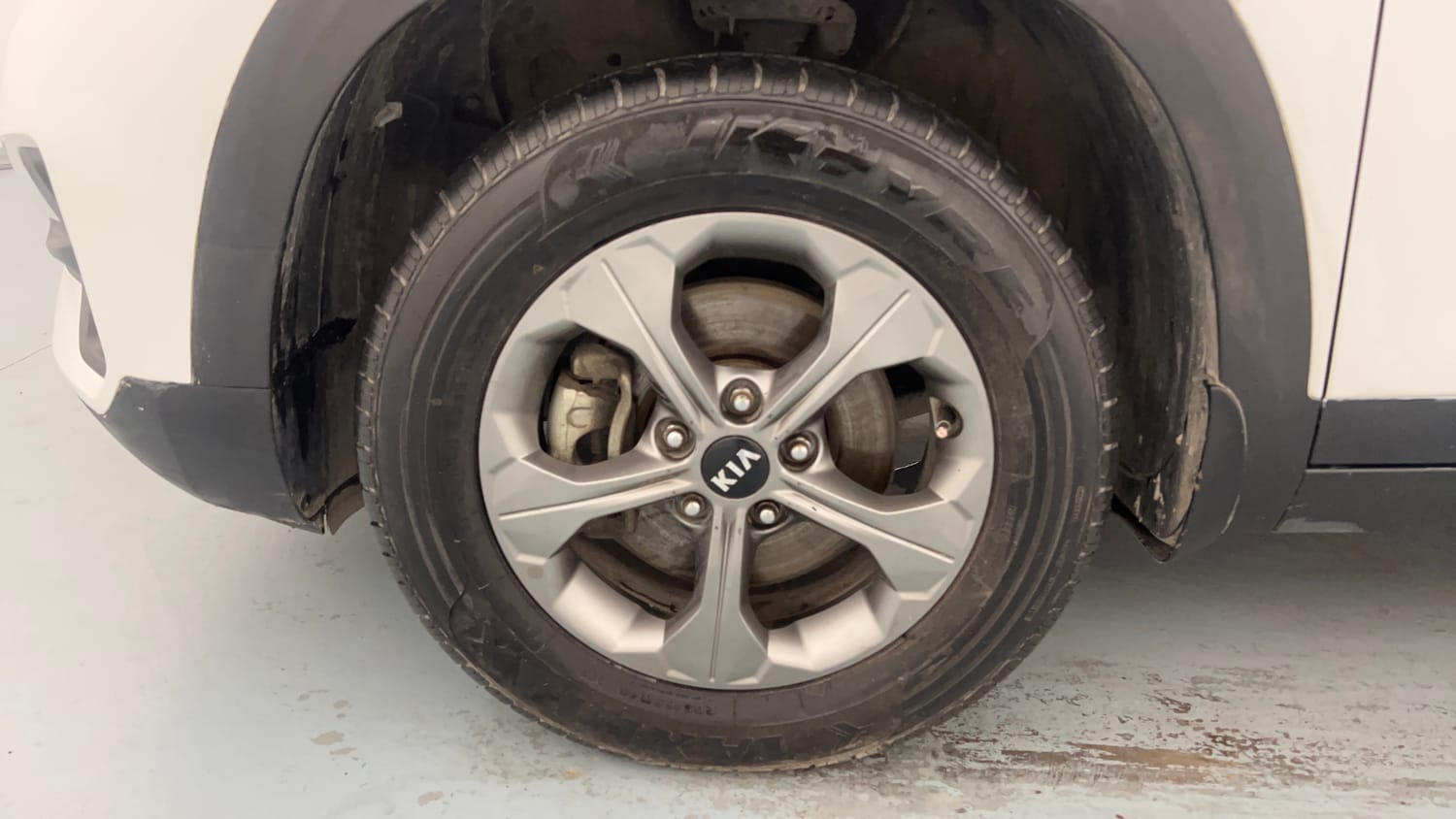 Used 2020 Kia Seltos HTK Plus 1.5 Petrol Manual tyres LEFT FRONT TYRE RIM VIEW