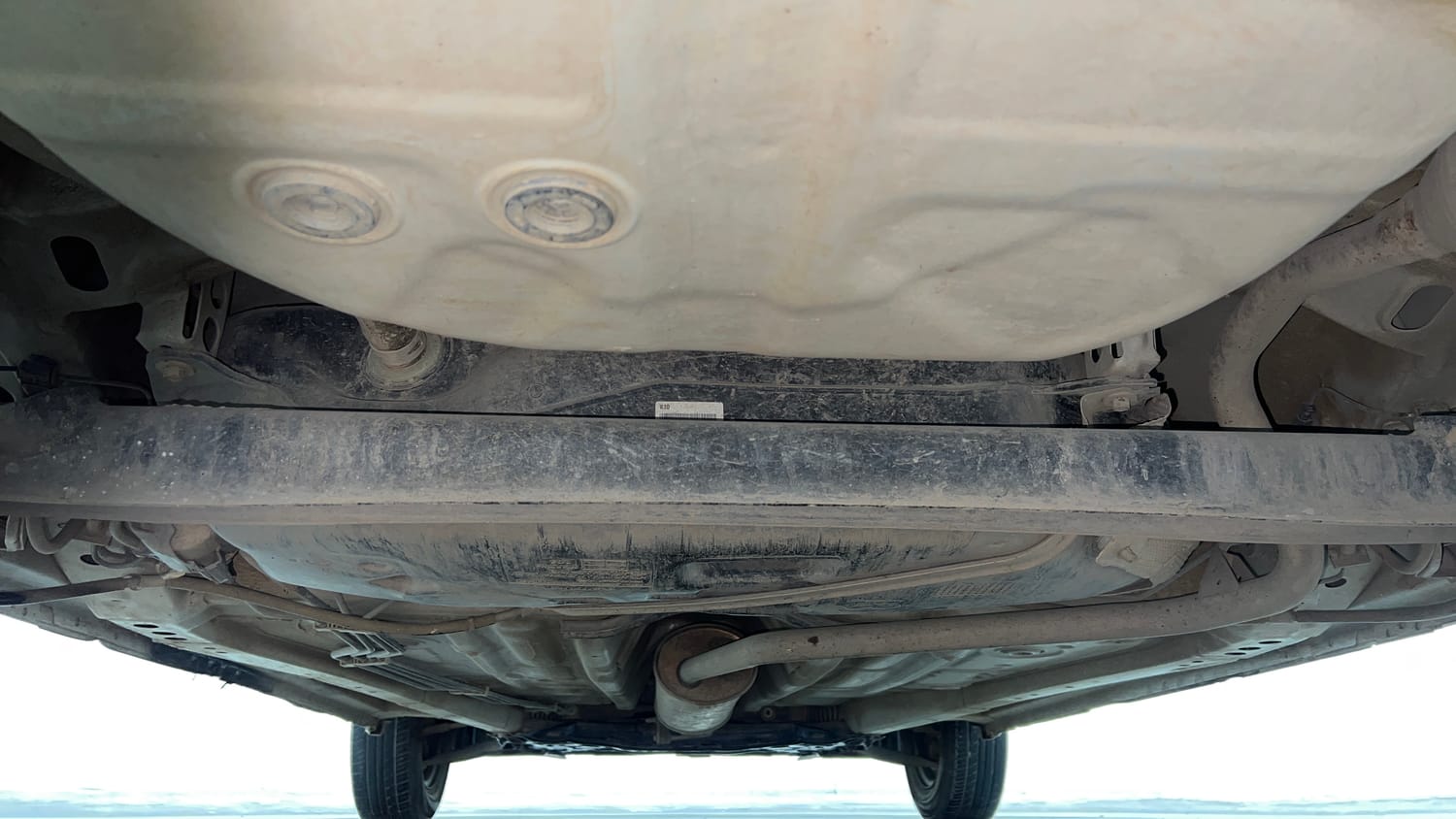 Used 2023 Maruti Suzuki Wagon R LXI 1.0 Petrol Manual extra REAR UNDERBODY VIEW (TAKEN FROM REAR)