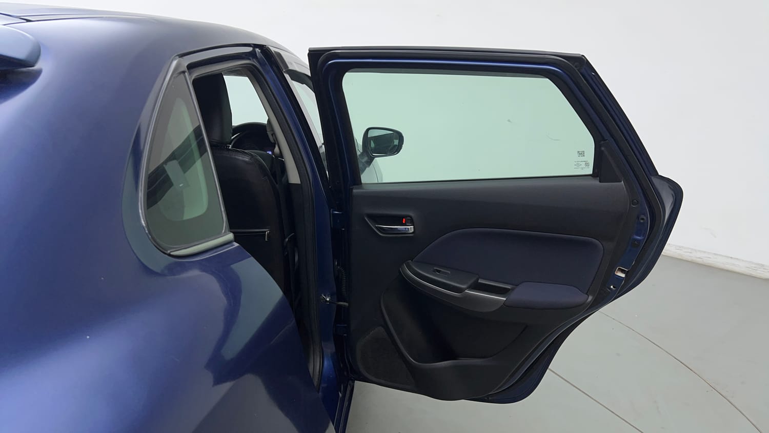 Used 2019 Maruti Suzuki Baleno Alpha Petrol Manual interior RIGHT REAR DOOR OPEN VIEW