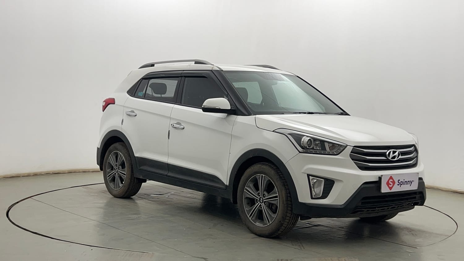 Used 2018 Hyundai Creta SX Plus 1.6 AT Petrol Petrol Automatic exterior RIGHT FRONT CORNER VIEW