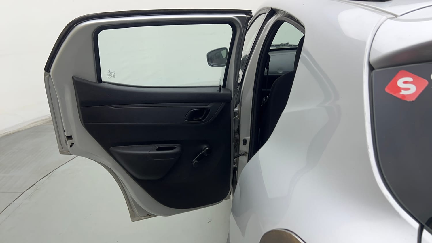 Used 2017 Renault Kwid RXT Live For More Edition 1.0 Petrol Manual interior LEFT REAR DOOR OPEN VIEW