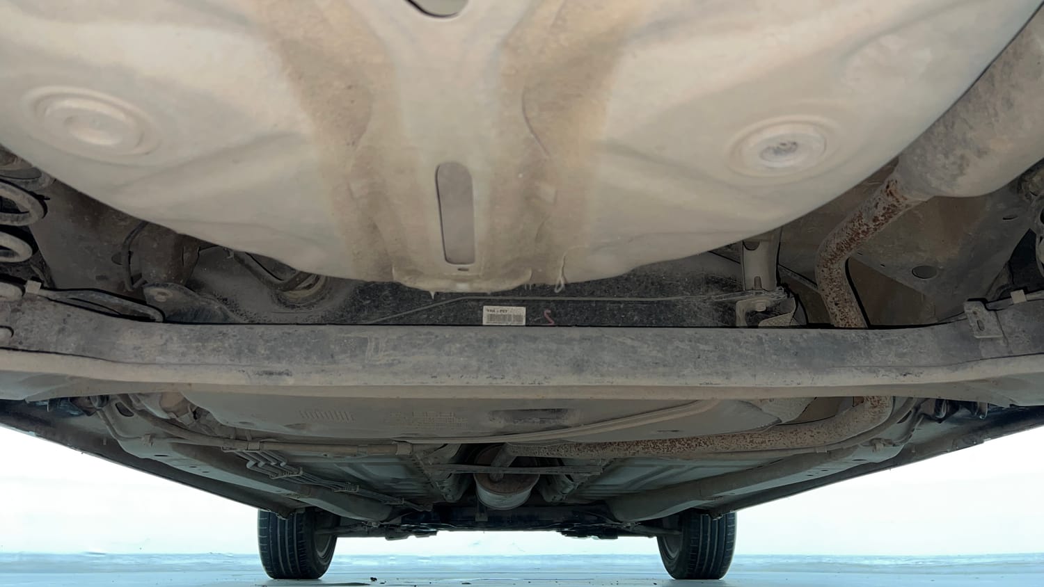 Used 2019 Maruti Suzuki Baleno Alpha Petrol Manual extra REAR UNDERBODY VIEW (TAKEN FROM REAR)