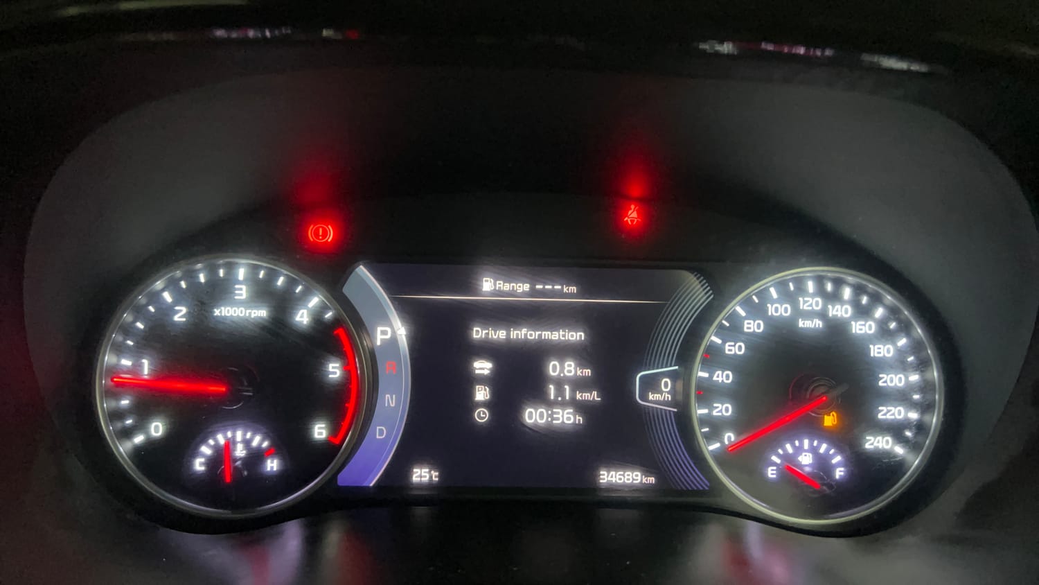 Used 2022 Kia Seltos X Line 1.5 Diesel AT Diesel Automatic interior CLUSTERMETER VIEW