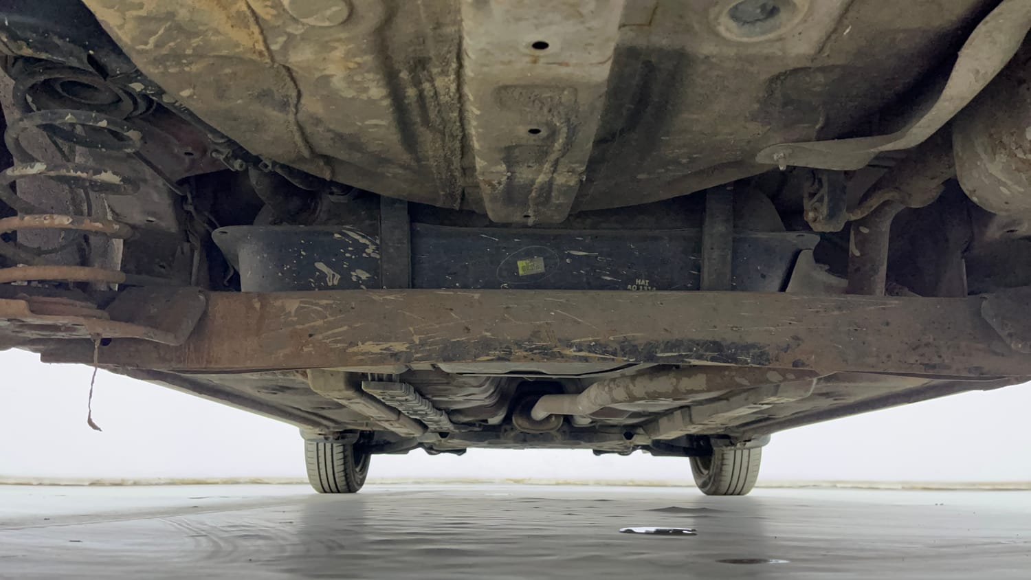 Used 2019 Hyundai Grand i10 Sportz 1.2 Kappa VTVT Petrol Manual extra REAR UNDERBODY VIEW (TAKEN FROM REAR)