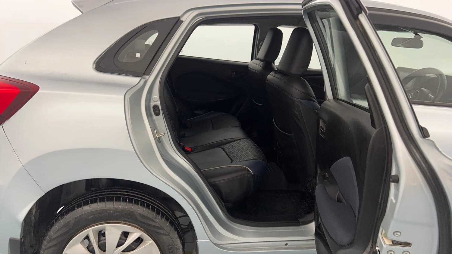 Used 2023 Maruti Suzuki Baleno Delta MT Petrol Manual interior RIGHT SIDE REAR DOOR CABIN VIEW