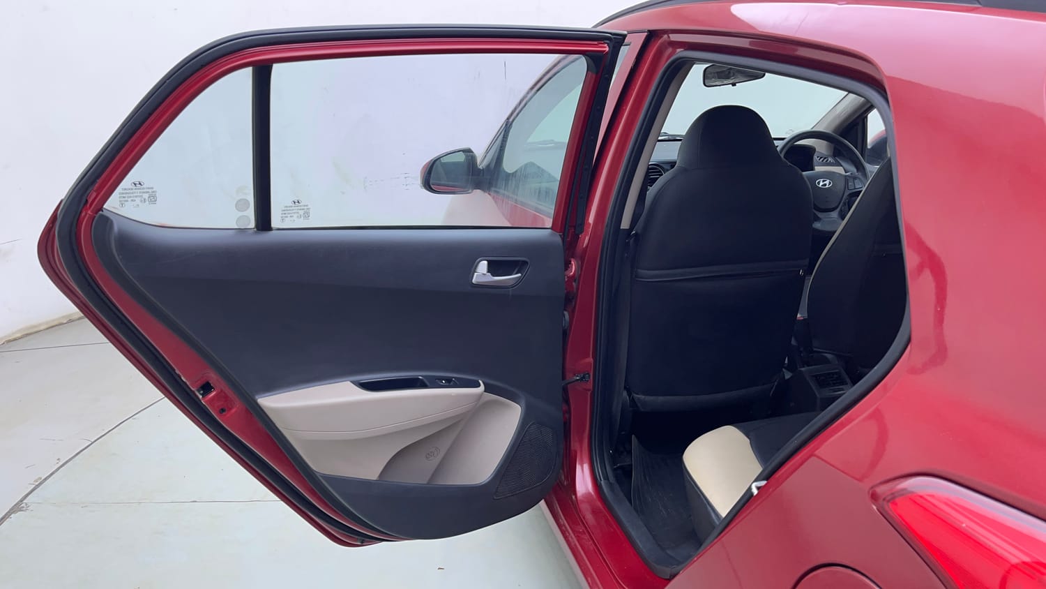 Used 2019 Hyundai Grand i10 Sportz 1.2 Kappa VTVT Petrol Manual interior LEFT REAR DOOR OPEN VIEW