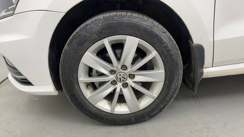 Used 2017 Volkswagen Ameo Highline1.2L (P) Petrol Manual tyres LEFT FRONT TYRE RIM VIEW