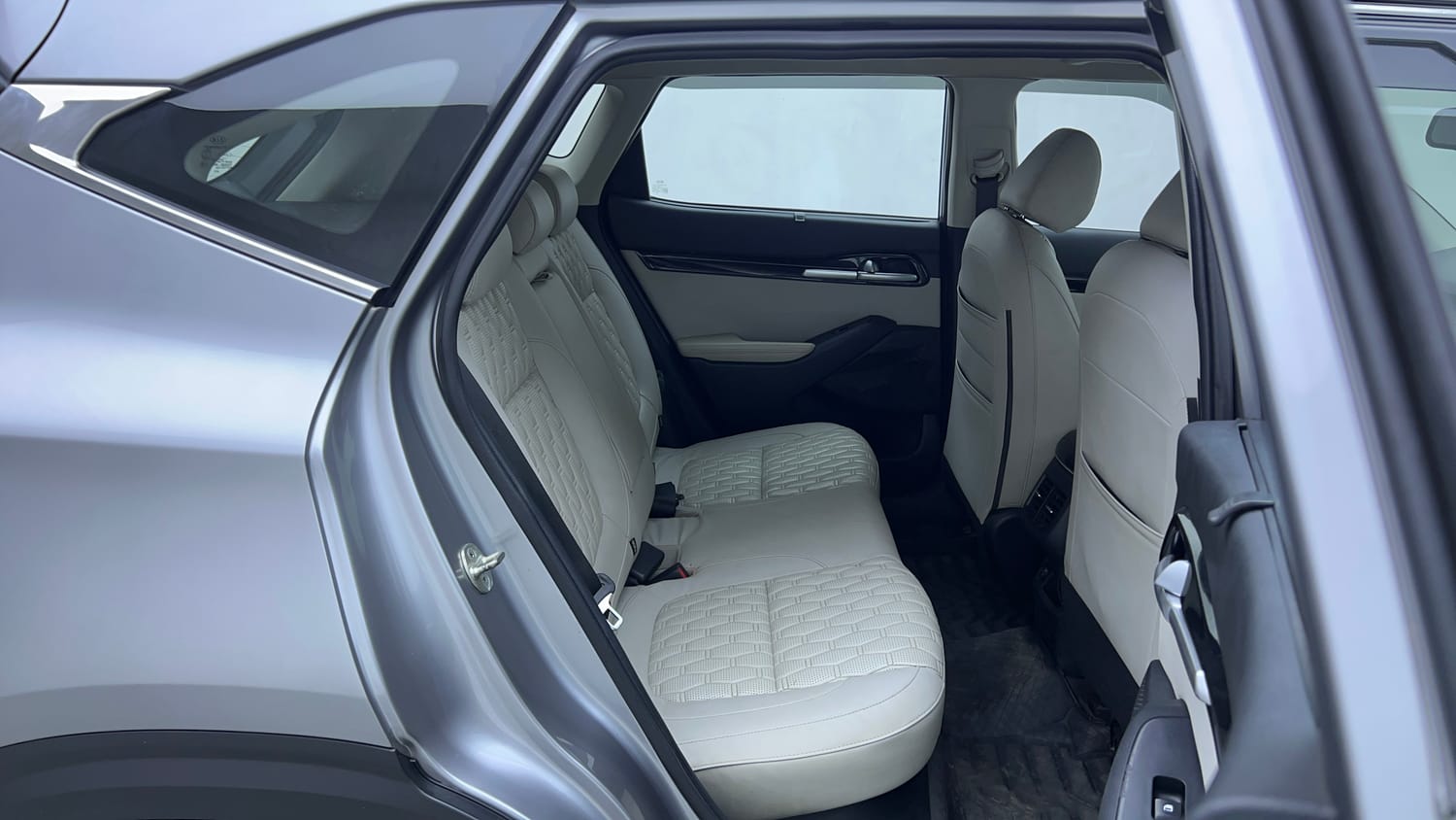 Used 2021 Kia Seltos HTX 1.5 Petrol Manual interior RIGHT SIDE REAR DOOR CABIN VIEW