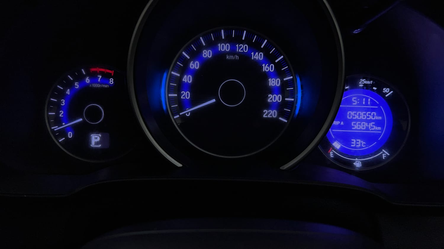 Used 2016 Honda Jazz V AT Petrol Petrol Automatic interior CLUSTERMETER VIEW