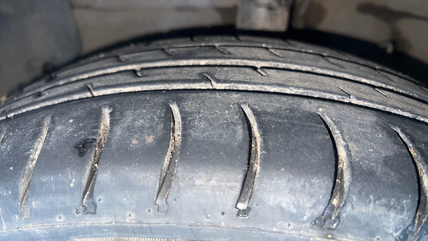 Used 2019 Hyundai Santro Sportz CNG Cng Manual tyres LEFT FRONT TYRE TREAD VIEW
