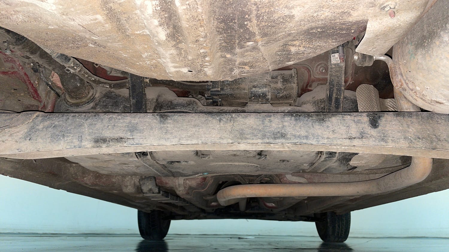 Used 2015 Hyundai Elite i20 Magna 1.2 Petrol Manual extra REAR UNDERBODY VIEW (TAKEN FROM REAR)