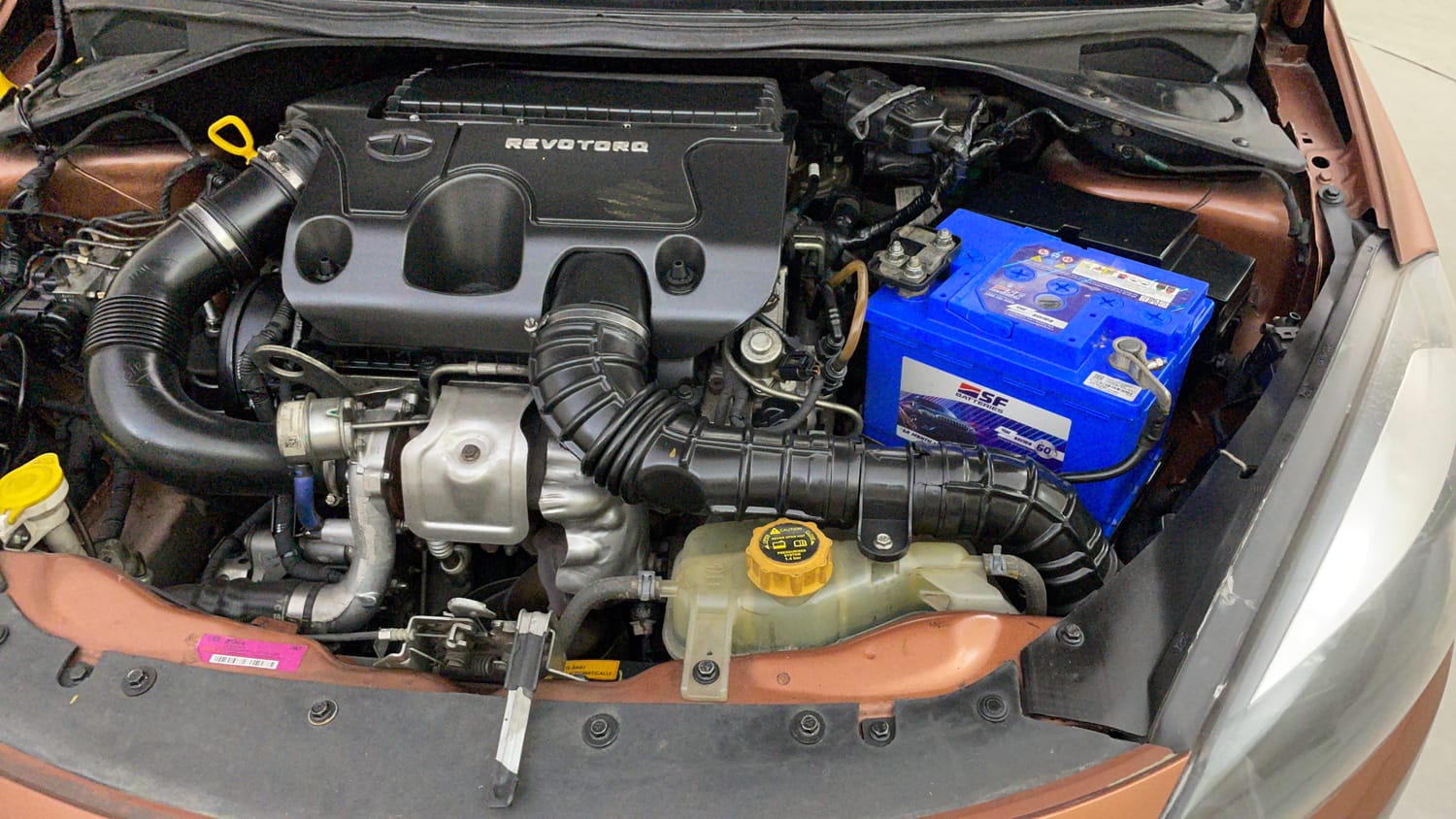 Used 2017 Tata Tigor Revotorq XZ (O) Diesel Manual engine ENGINE LEFT SIDE VIEW
