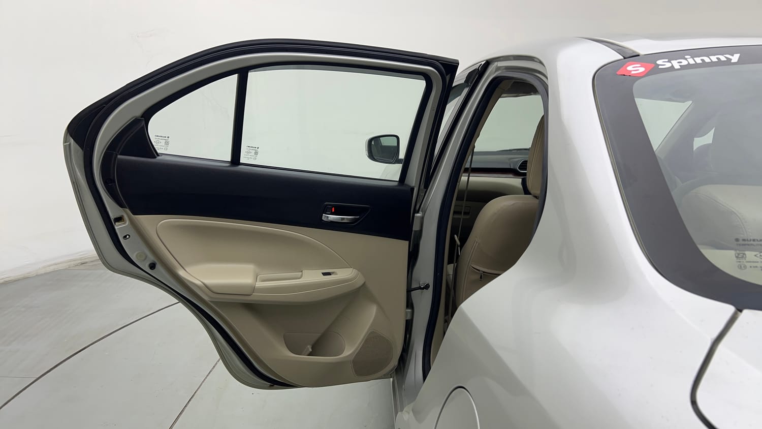 Used 2019 Maruti Suzuki Dzire VXi Petrol Manual interior LEFT REAR DOOR OPEN VIEW