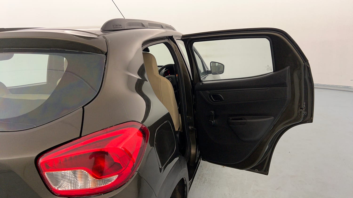 Used 2017 Renault Kwid 1.0 RXT AMT Opt Petrol Automatic interior RIGHT REAR DOOR OPEN VIEW