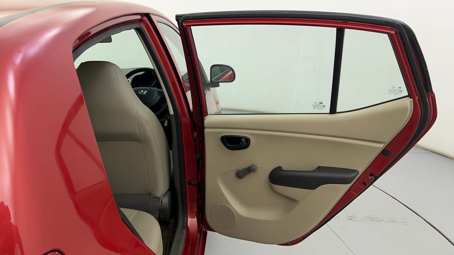 Used 2012 Hyundai i10 Era 1.1 iRDE2 Petrol Manual interior RIGHT REAR DOOR OPEN VIEW