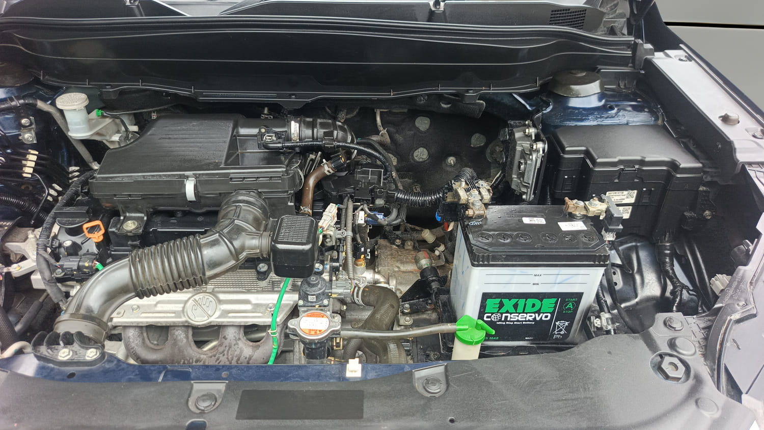 Used 2022 Maruti Suzuki Grand Vitara Alpha Smart Hybrid AT Petrol Automatic engine ENGINE LEFT SIDE VIEW