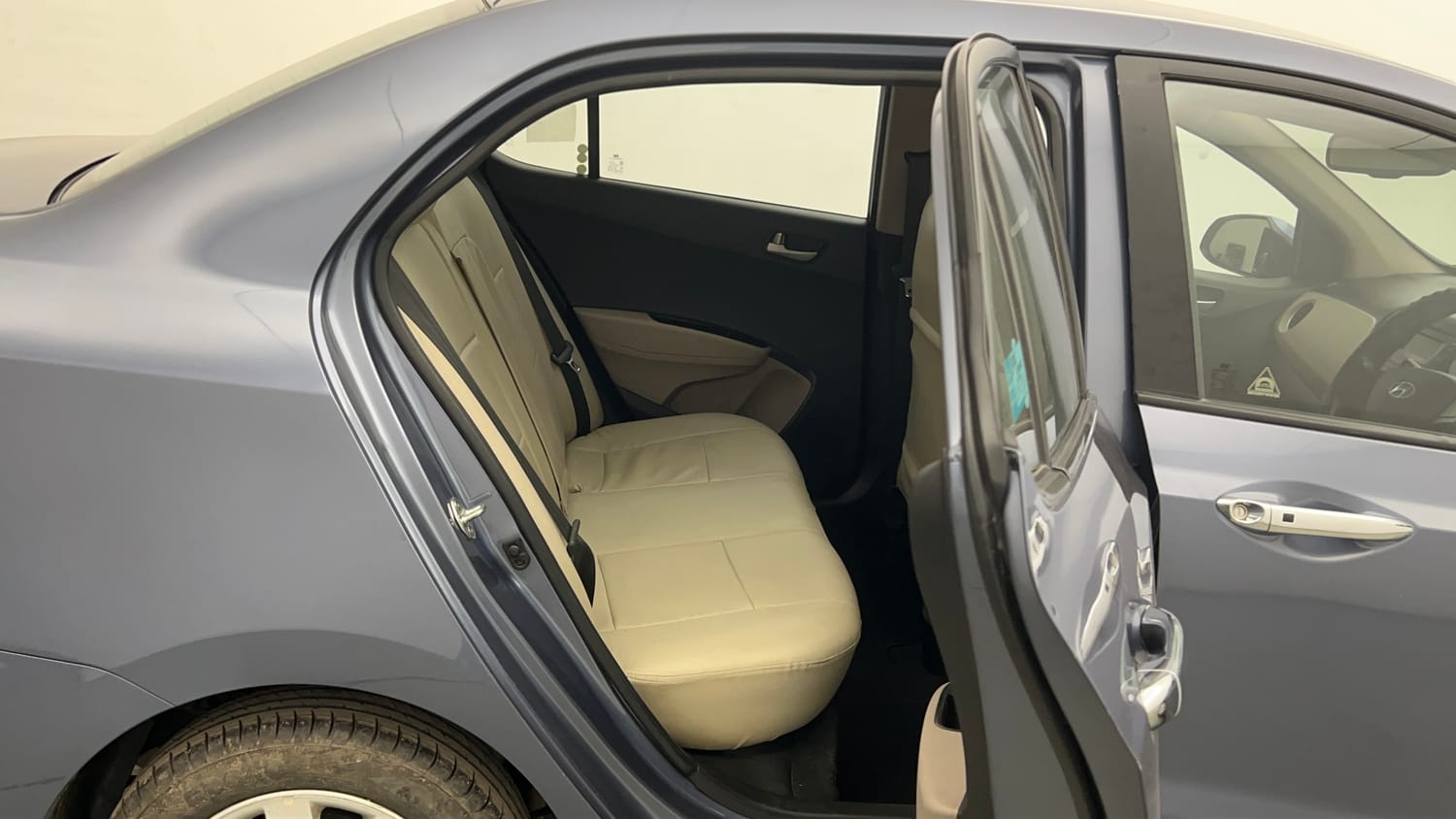 Used 2014 Hyundai Xcent SX 1.2 Petrol Manual interior RIGHT SIDE REAR DOOR CABIN VIEW