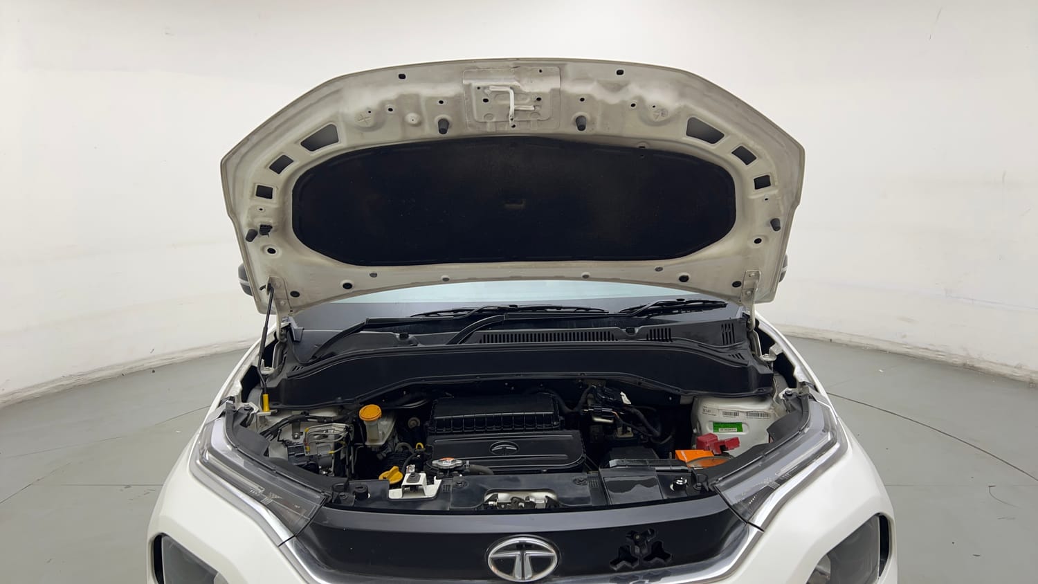 Used 2022 Tata Punch Creative AMT Petrol Automatic engine ENGINE & BONNET OPEN FRONT VIEW