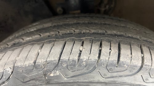 Used 2017 Volkswagen Ameo Highline1.2L (P) Petrol Manual tyres LEFT FRONT TYRE TREAD VIEW