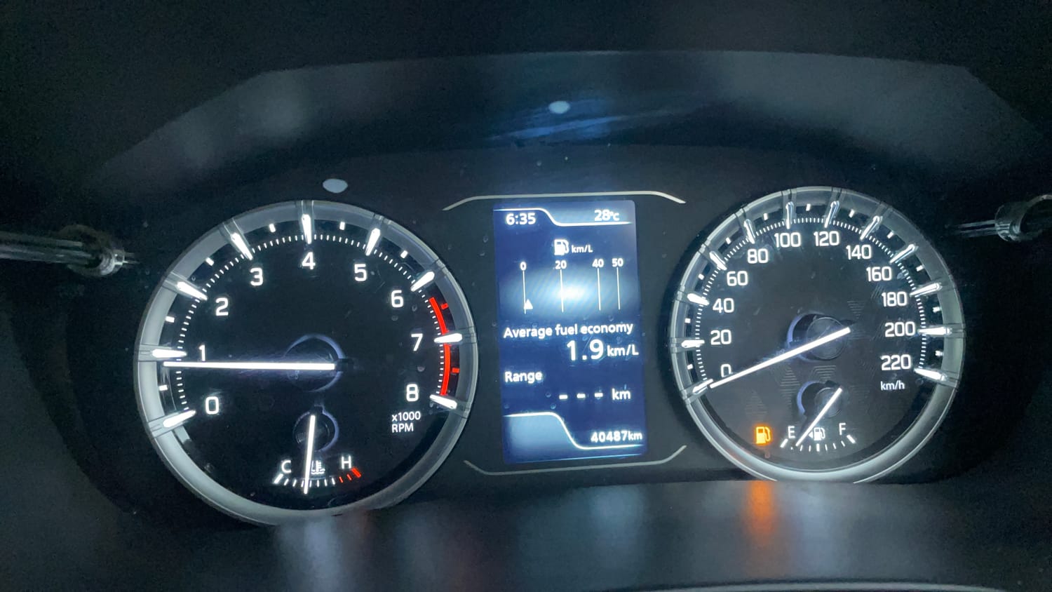 Used 2023 Maruti Suzuki Grand Vitara Alpha Smart Hybrid Petrol Manual interior CLUSTERMETER VIEW