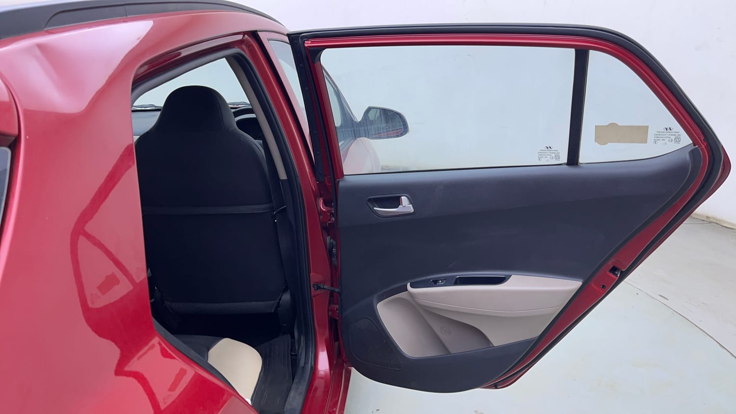 Used 2019 Hyundai Grand i10 Sportz 1.2 Kappa VTVT Petrol Manual interior RIGHT REAR DOOR OPEN VIEW