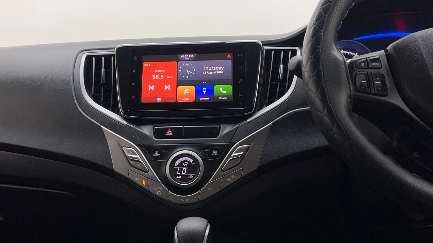 Used 2020 Maruti Suzuki Baleno Zeta Automatic Petrol Automatic interior MUSIC SYSTEM & AC CONTROL VIEW