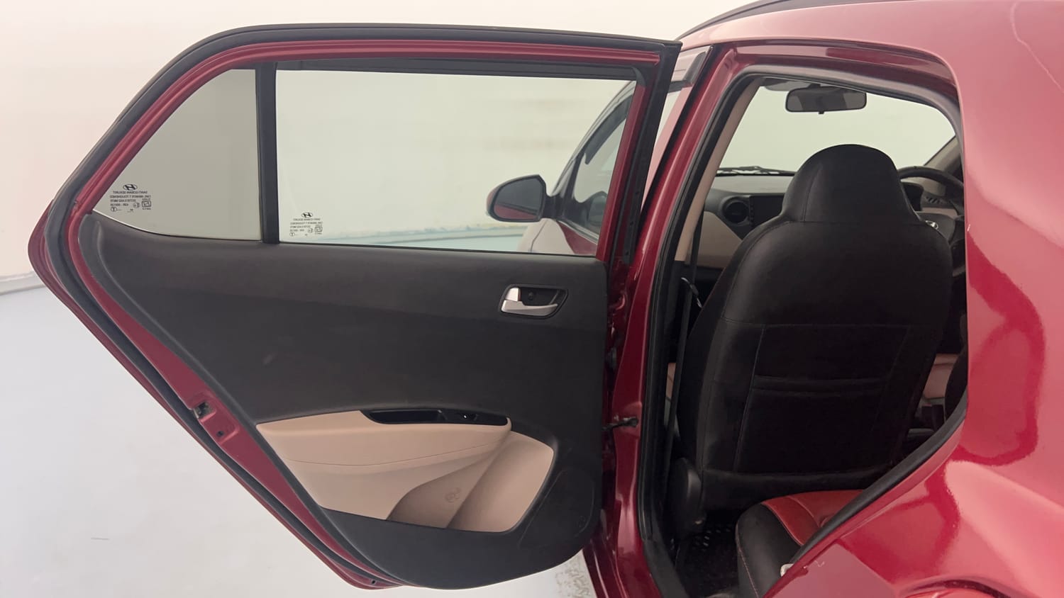 Used 2015 Hyundai Grand i10 Sportz 1.2 Kappa VTVT Petrol Manual interior LEFT REAR DOOR OPEN VIEW