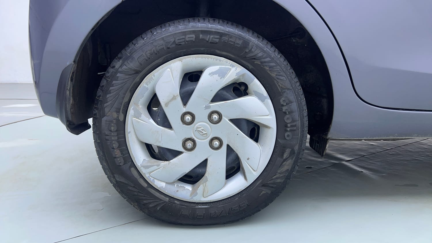 Used 2019 Hyundai Santro Sportz CNG Cng Manual tyres RIGHT REAR TYRE RIM VIEW