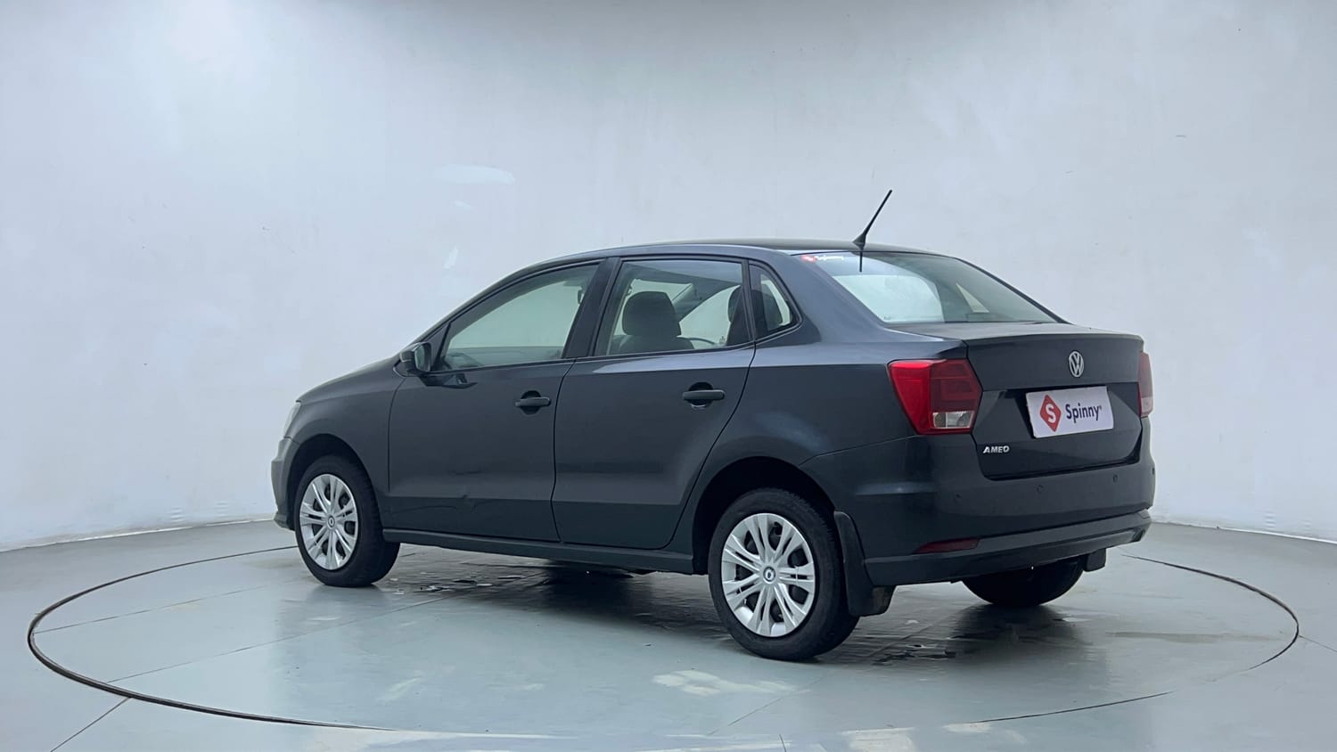 Used 2019 Volkswagen Ameo Comfortline 1.0L (P) Petrol Manual exterior LEFT REAR CORNER VIEW