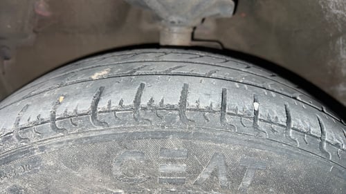 Used 2017 Maruti Suzuki Celerio ZXi Petrol Manual tyres LEFT FRONT TYRE TREAD VIEW