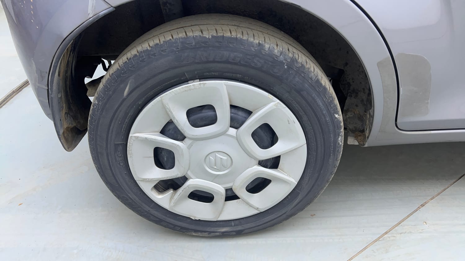 Used 2018 Maruti Suzuki Ignis Delta 1.2 MT Petrol Manual tyres RIGHT REAR TYRE RIM VIEW