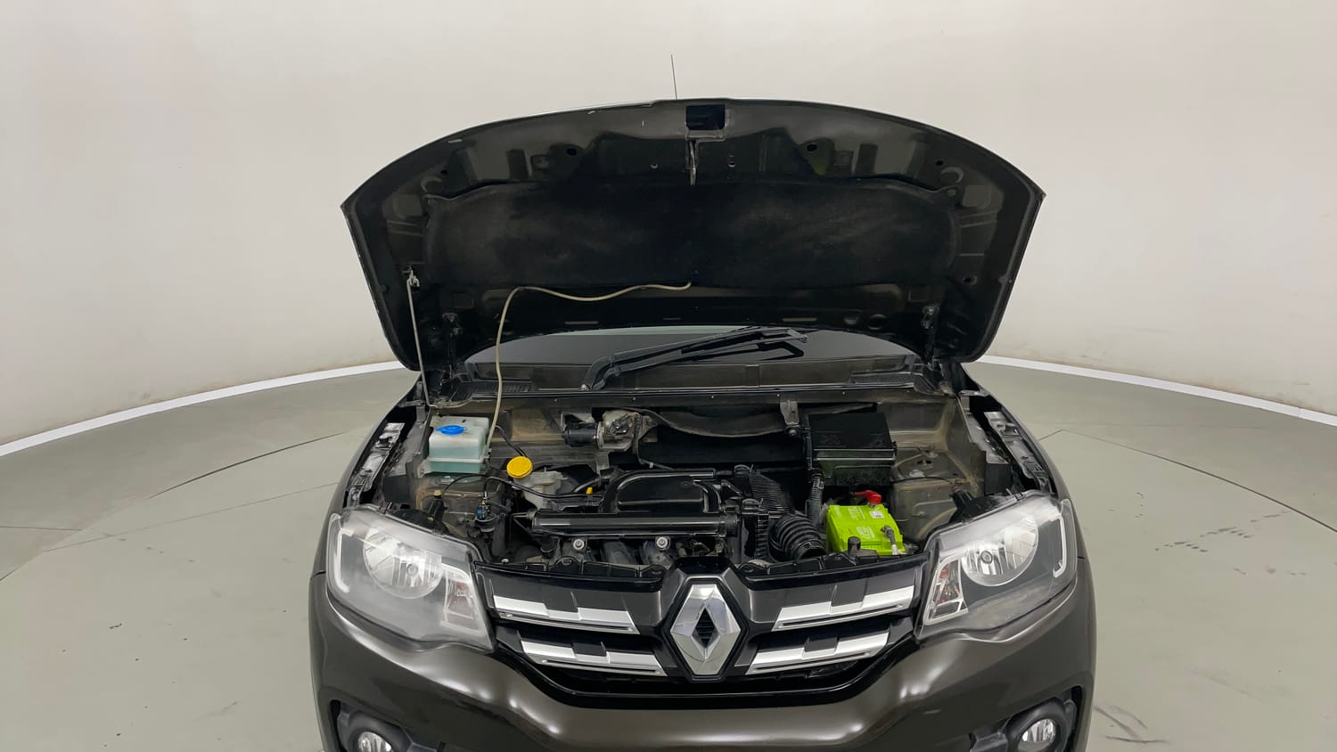 Used 2019 Renault Kwid RXT (O) 1.0 SCE Edition Petrol Manual engine ENGINE & BONNET OPEN FRONT VIEW