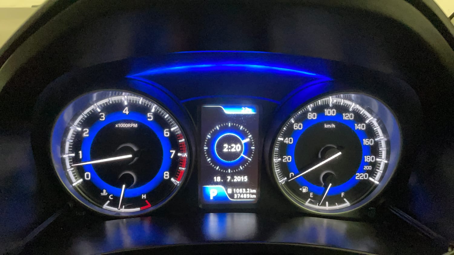 Used 2017 Maruti Suzuki Baleno Zeta 1.2 AT Petrol Automatic interior CLUSTERMETER VIEW