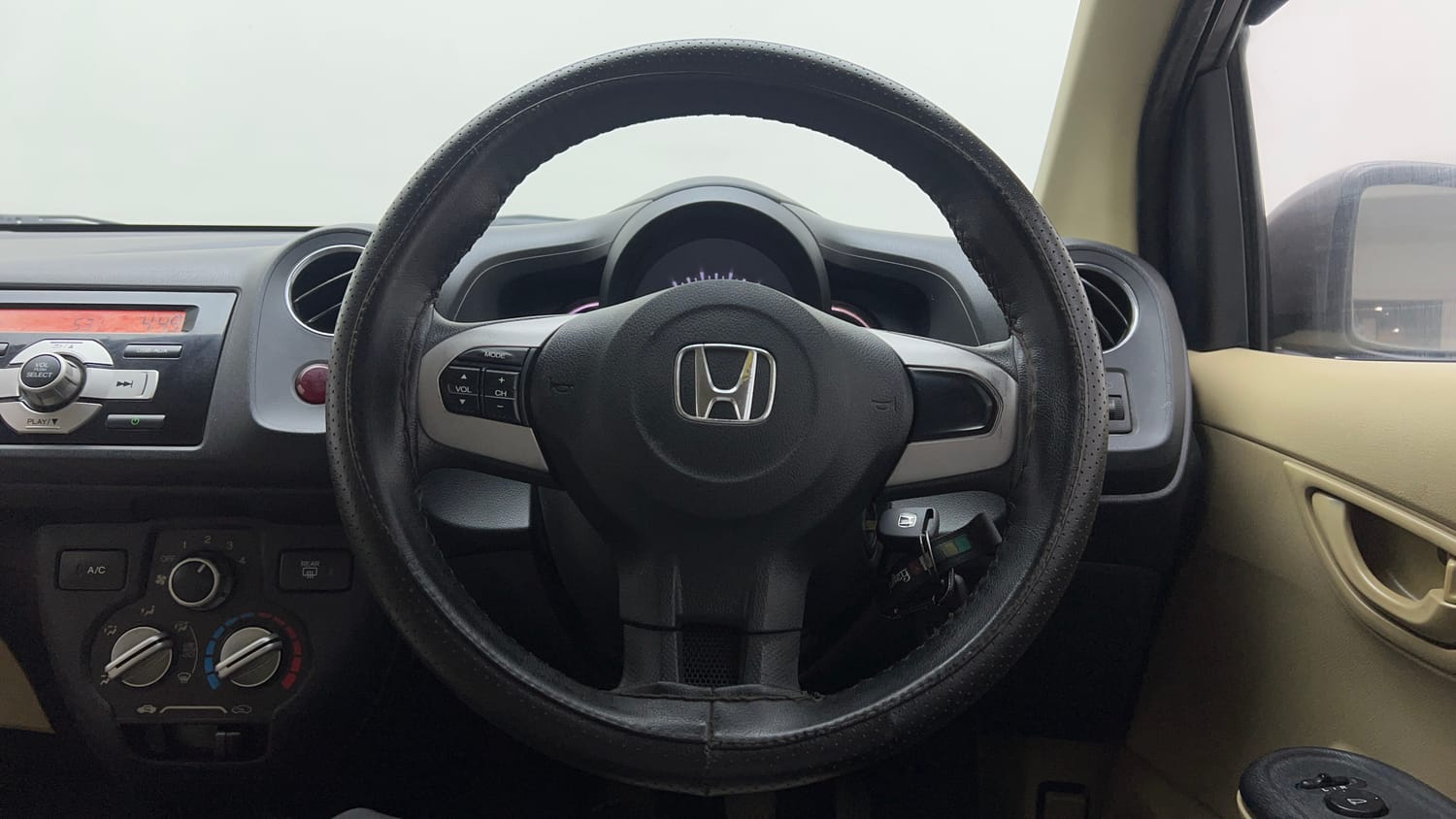 Used 2015 Honda Brio S MT Petrol Manual interior STEERING VIEW