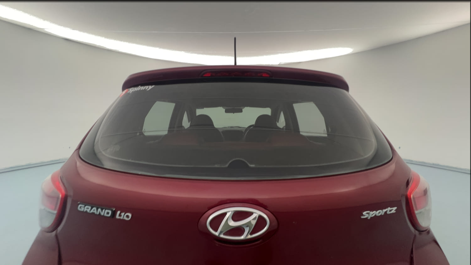 Used 2015 Hyundai Grand i10 Sportz 1.2 Kappa VTVT Petrol Manual exterior BACK WINDSHIELD VIEW
