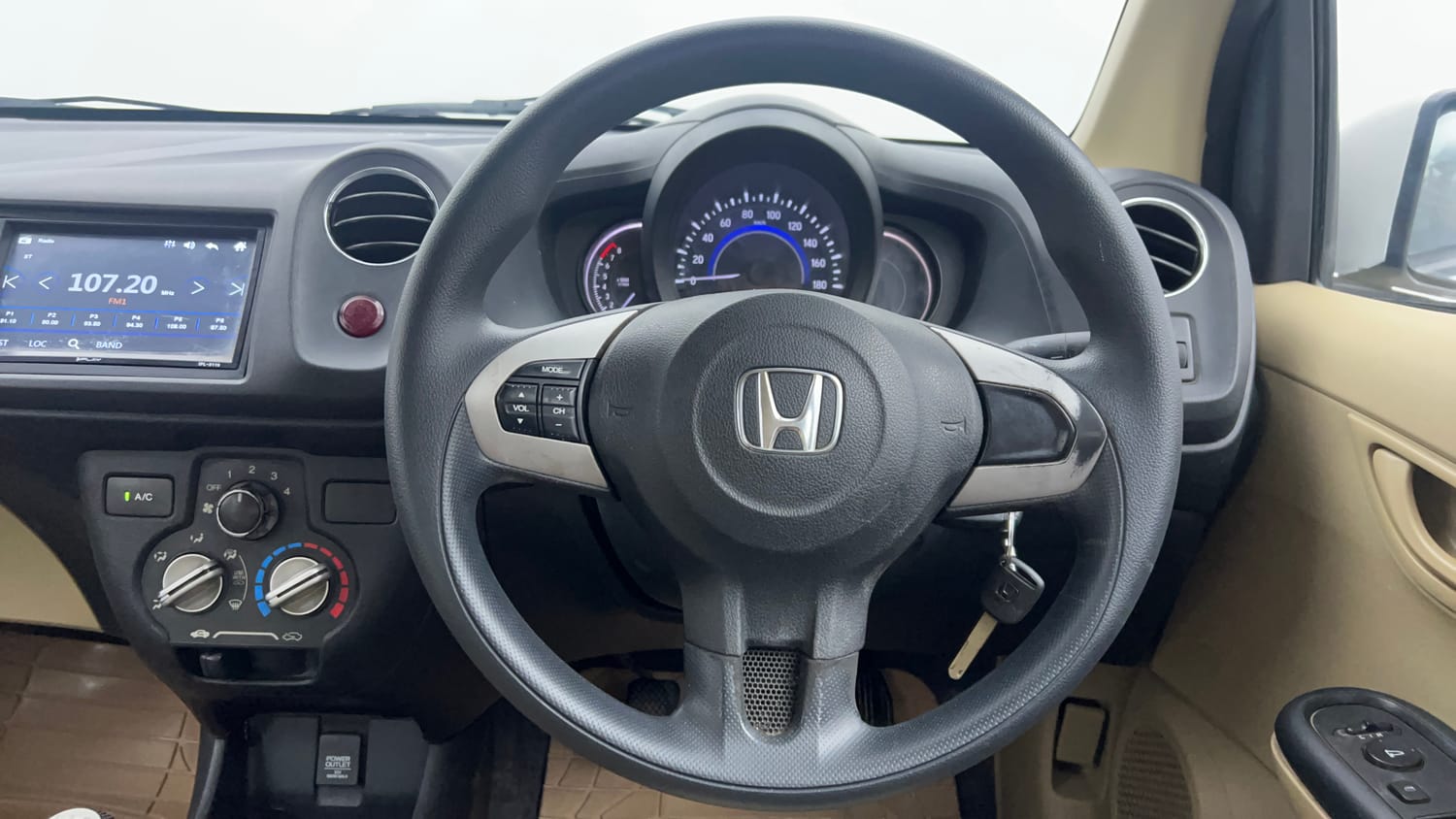Used 2016 Honda Amaze 1.2 S i-VTEC Petrol Manual interior STEERING VIEW