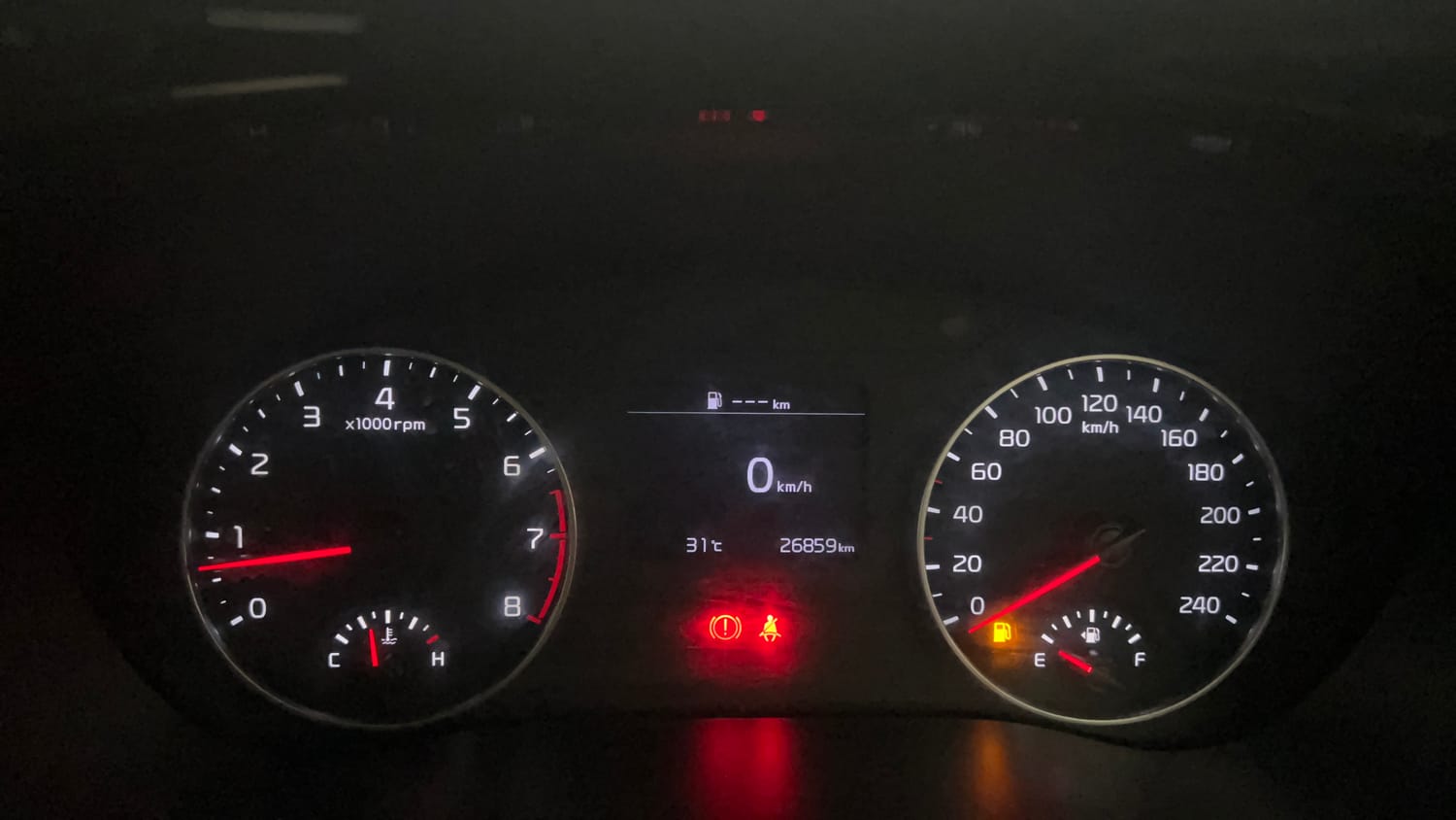 Used 2020 Kia Seltos HTK Plus 1.5 Petrol Manual interior CLUSTERMETER VIEW