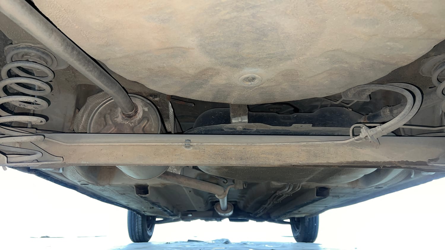 Used 2017 Renault Kwid RXT Live For More Edition 1.0 Petrol Manual extra REAR UNDERBODY VIEW (TAKEN FROM REAR)