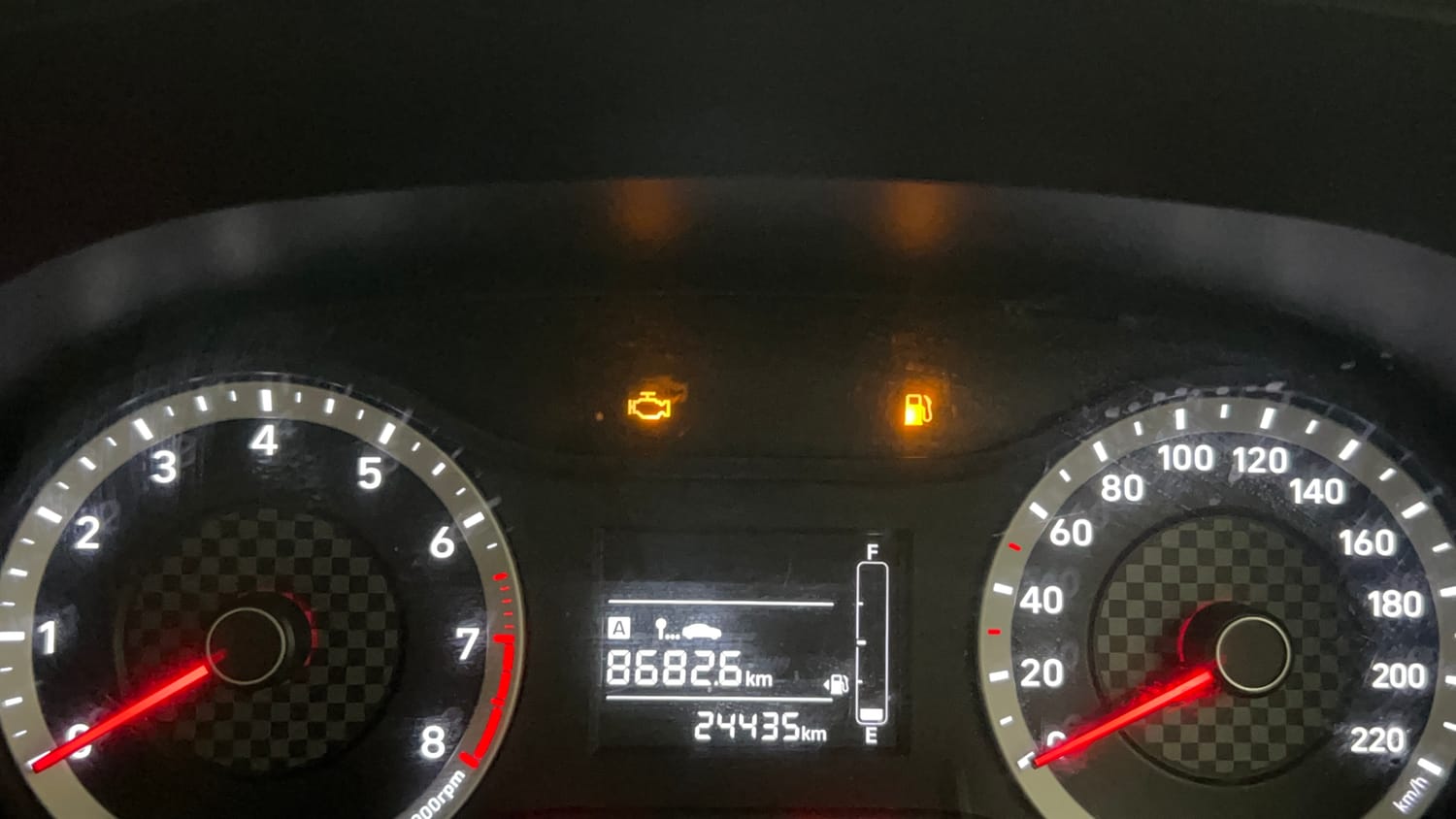 Used 2020 Hyundai Aura S 1.2 Petrol Petrol Manual interior CLUSTERMETER VIEW
