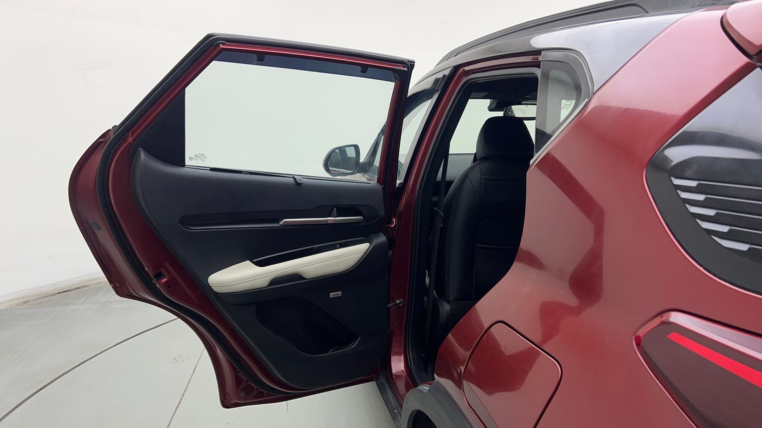 Used 2024 Kia Sonet GTX Plus 1.0 Turbo Petrol DCT Dual Tone Petrol Automatic interior LEFT REAR DOOR OPEN VIEW