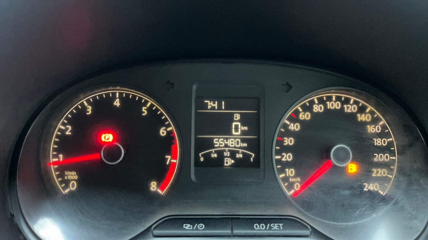 Used 2017 Volkswagen Polo Highline Plus 1.2( P)16 Alloy Petrol Manual interior CLUSTERMETER VIEW