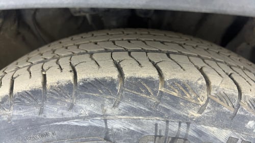 Used 2022 Hyundai Alcazar Signature (O) 6 STR 2.0 Petrol AT Petrol Automatic tyres RIGHT FRONT TYRE TREAD VIEW