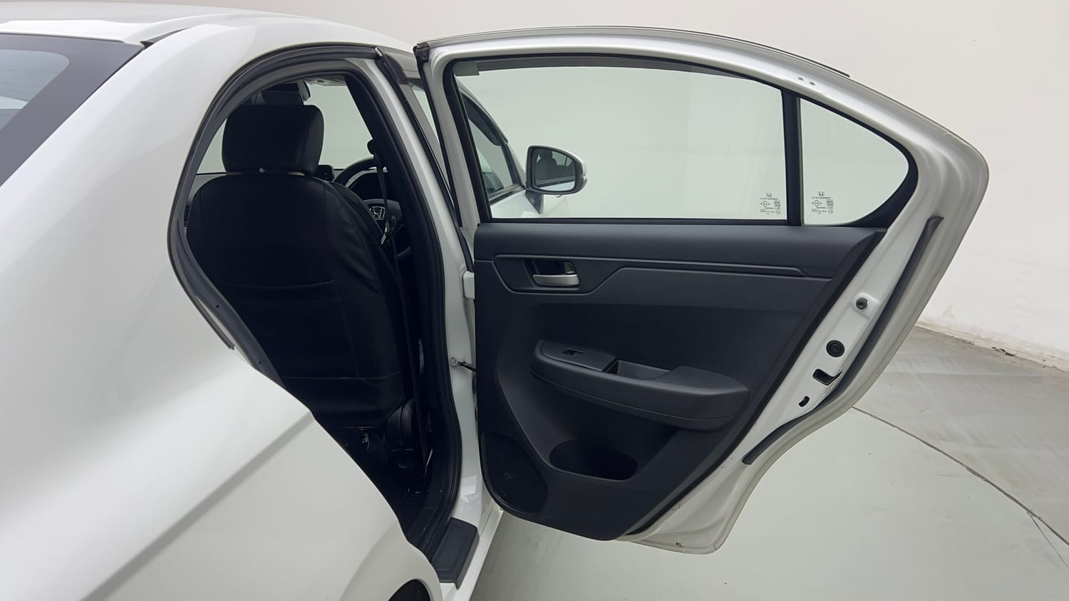 Used 2025 Honda Amaze ZX 1.2 Petrol CVT Petrol Automatic interior RIGHT REAR DOOR OPEN VIEW